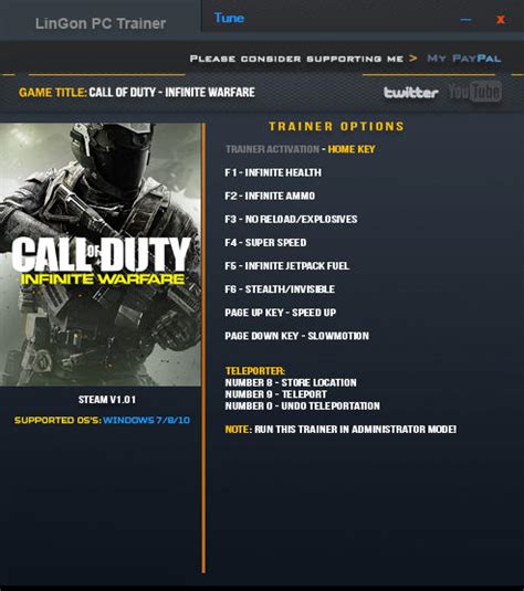 call of duty infinite warfare trainer|Call of Duty: Infinite Warfare .